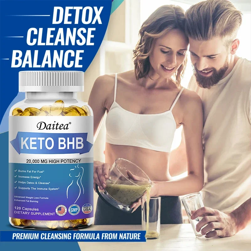 KETO BHB ACV Capsules 2000 mg Pure Keto Fat Burner, Increase Energy and Activity, Weight Management