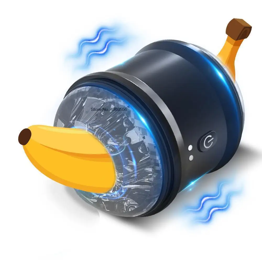 Masturbatore maschile automatico con potenti vibrazioni_voghion.com