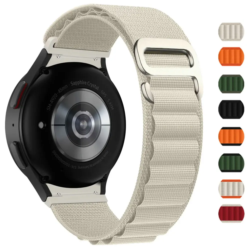 

Alpine Loop For Samsung Galaxy Watch 6-5 Pro-4 44mm 40mm band sport G-hook Nylon No gaps bracelet Watch6 Classic 43mm 47mm Strap