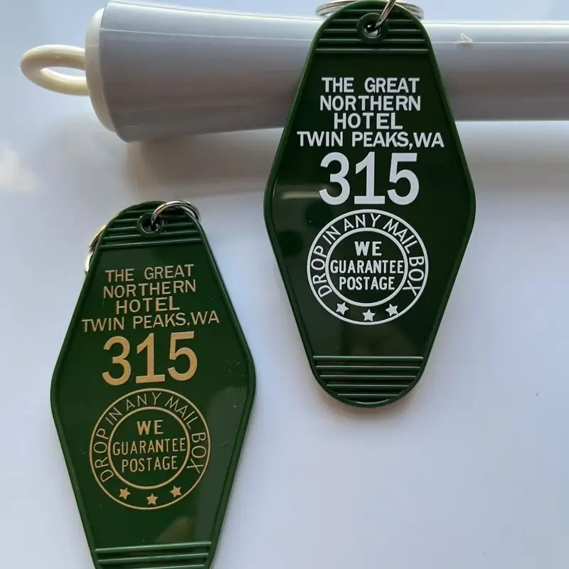 THE GREAT NORTHERN HOTEL TWIN PEAKS 315 KeyChain Keyring Tag Key