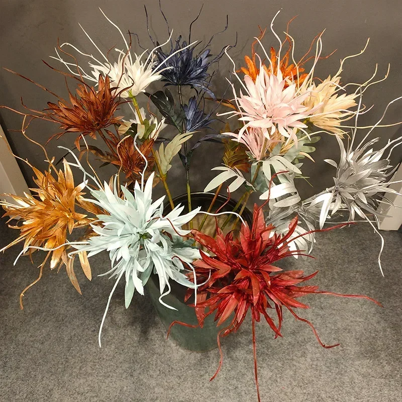 Single Flame Epiphyllum Plastic Dragon Beard Single Flower Wedding Flower Arrangement with Thorn Ball Flower Material