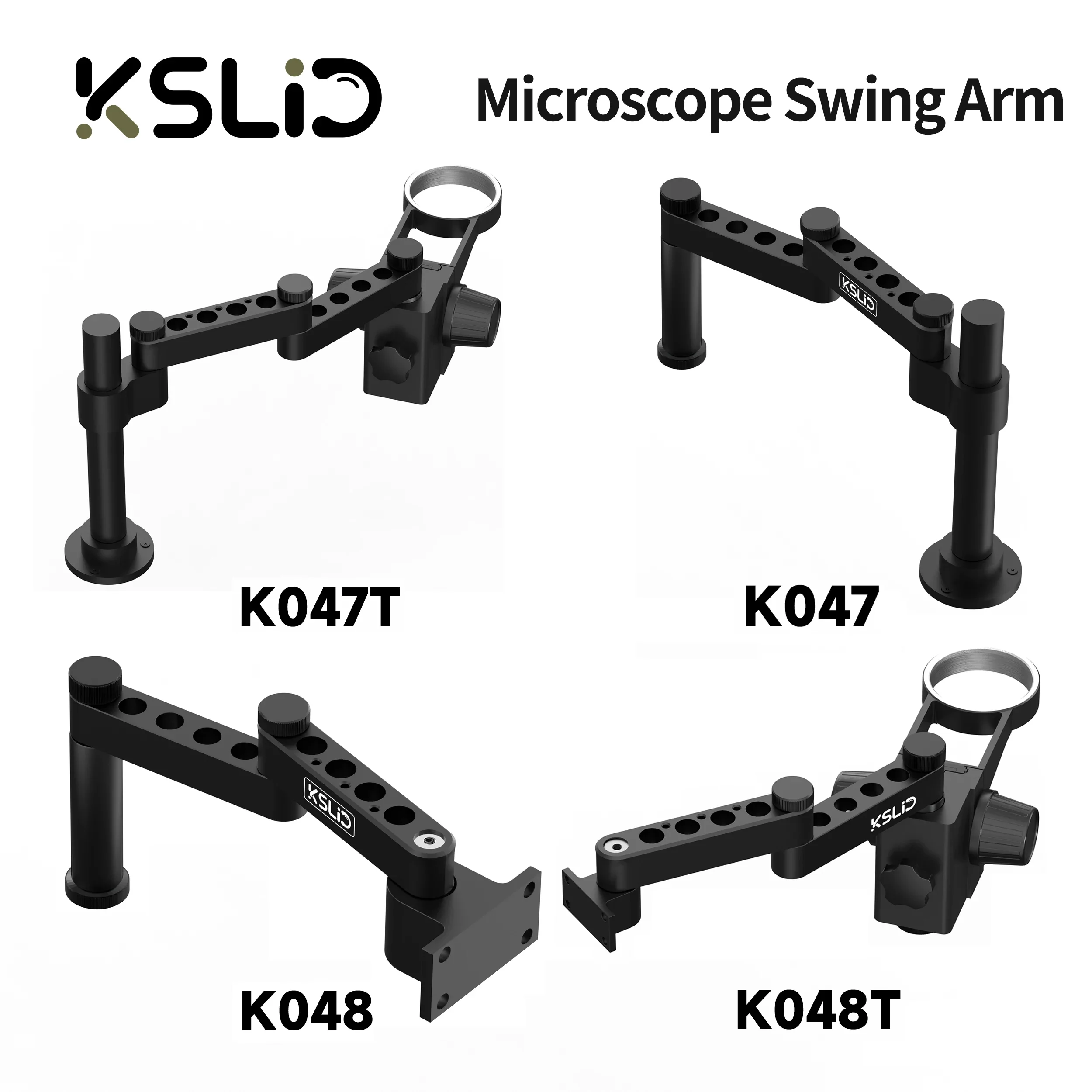 KSLID Adjustable 360° Rotating Microscope Stand Folding
