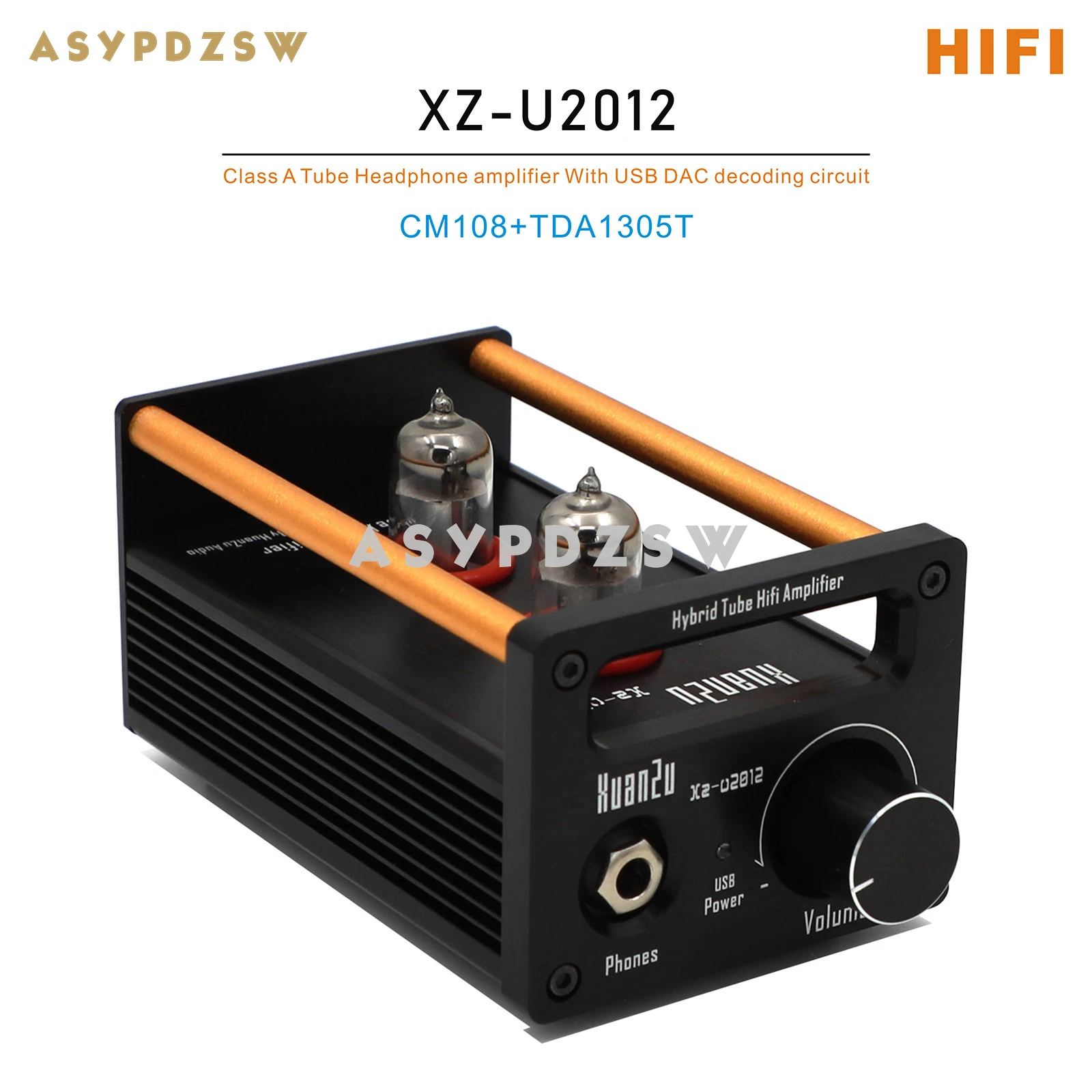 

Ламповый усилитель для наушников XZ-U2012 HIFI класса A 2P2 с USB CM108 + цепь декодирования ЦАП TDA1305T