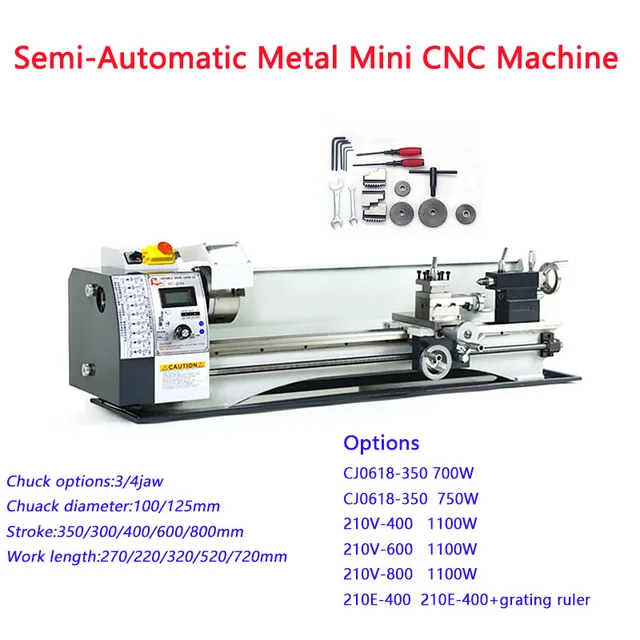 반자동 금속 선반 길이, 자동 스레딩, CNC 선반 기계 제작, 50-2500 RPM, 700 W, 750 W, 1100W, WM210, 400mm, 600mm, 800mm 반자동 금속 선반 길이, 자동 스레딩, CNC 선반 기계 제작, 50-2500 RPM, 700 W, 750 W, 1100W, WM210, 400mm, 600mm, 800mm