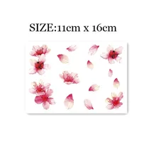 

Waterproof Temporary Tattoo Sticker Sexy Flower Petal Design Body Art Fake Tattoo Flash Tattoo Clavicle Female