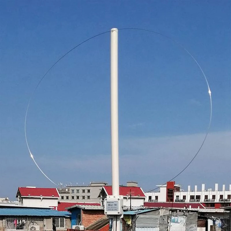 -30+ 플러스 0.5-30MHz 링 액티브 수신 안테나 SDR 루프 안테나 저잡음 중단파 라디오 단파(BNC)-A23U