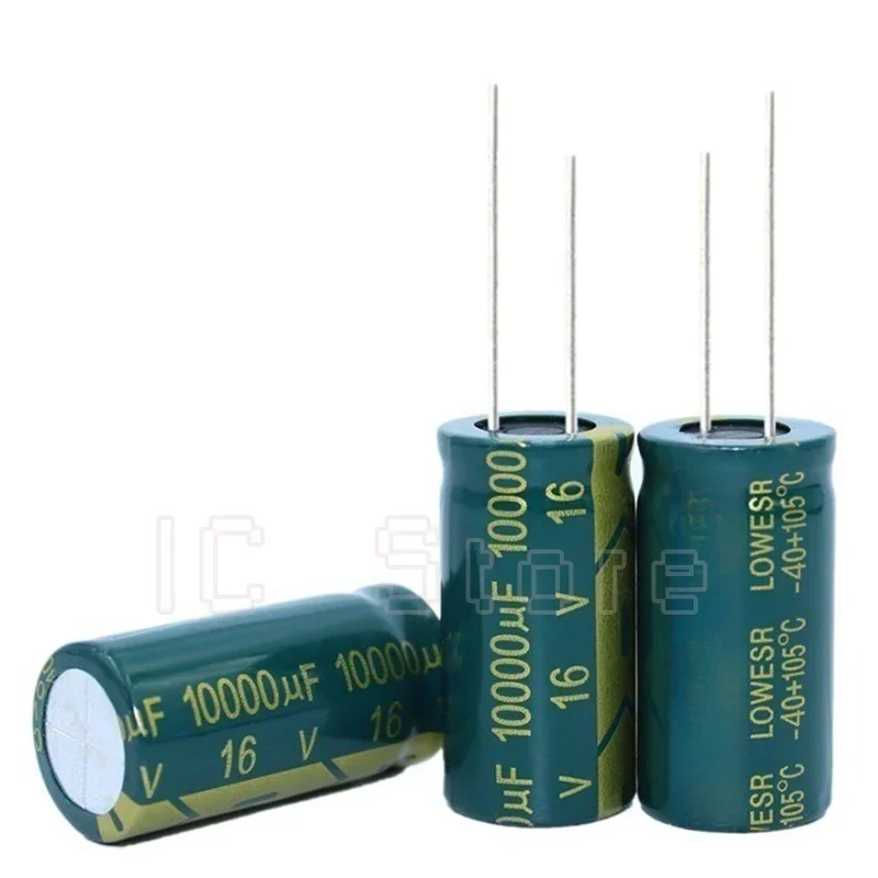 20PCS 16V 10000uf Capacitor Low ESR High Frequency 16x30mm 16V 10000uf Aluminum Electrolytic Capacitor 16*30