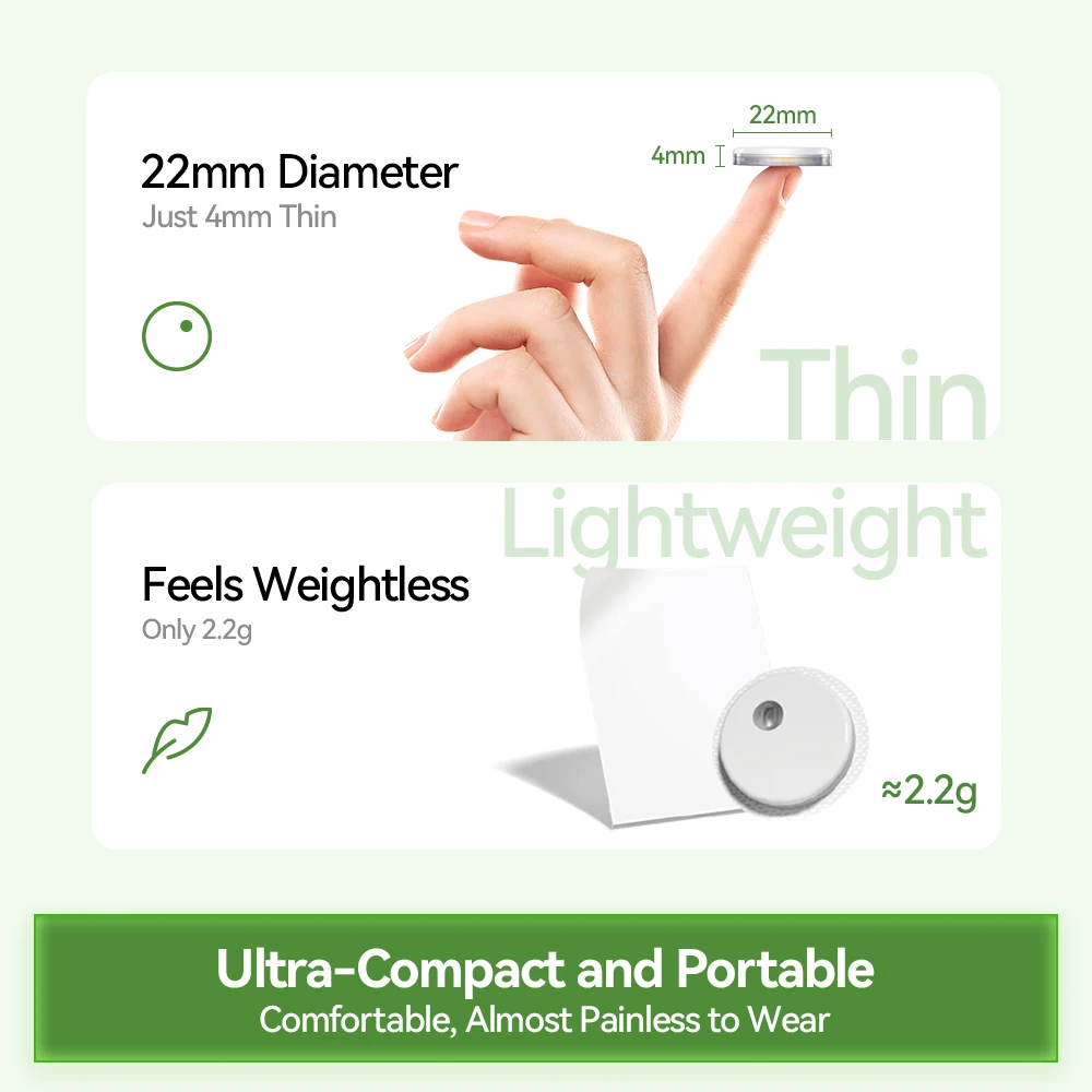 Blood Glucose Monitor MicroTech LinX Dynamic 24Hx15Days CGM Sensor Diabetes