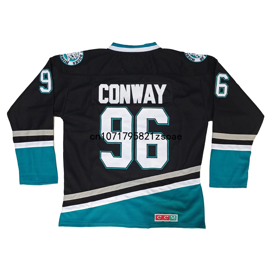 Charlie Conway Jersey America Anaheim Retro Ice Hockey Jerseys 13 Teemu Selanne Jersey 35 Jean-Sebastien Giguere Us M-3XL ice hockey jerseys
