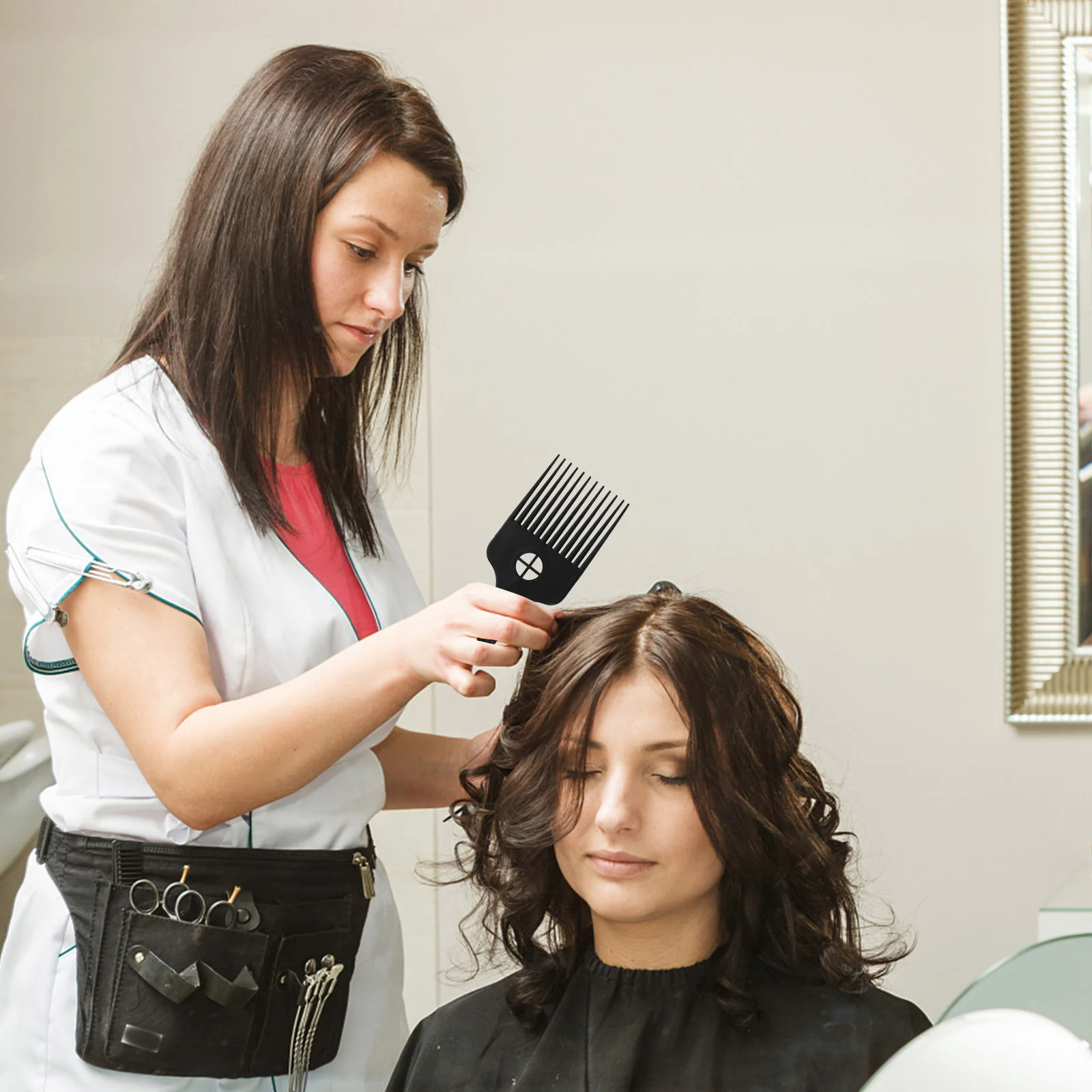 

Plastic Comb Portable Barrettes For Thick Hair Plastic Volumizing Comb Hair Styling Tool