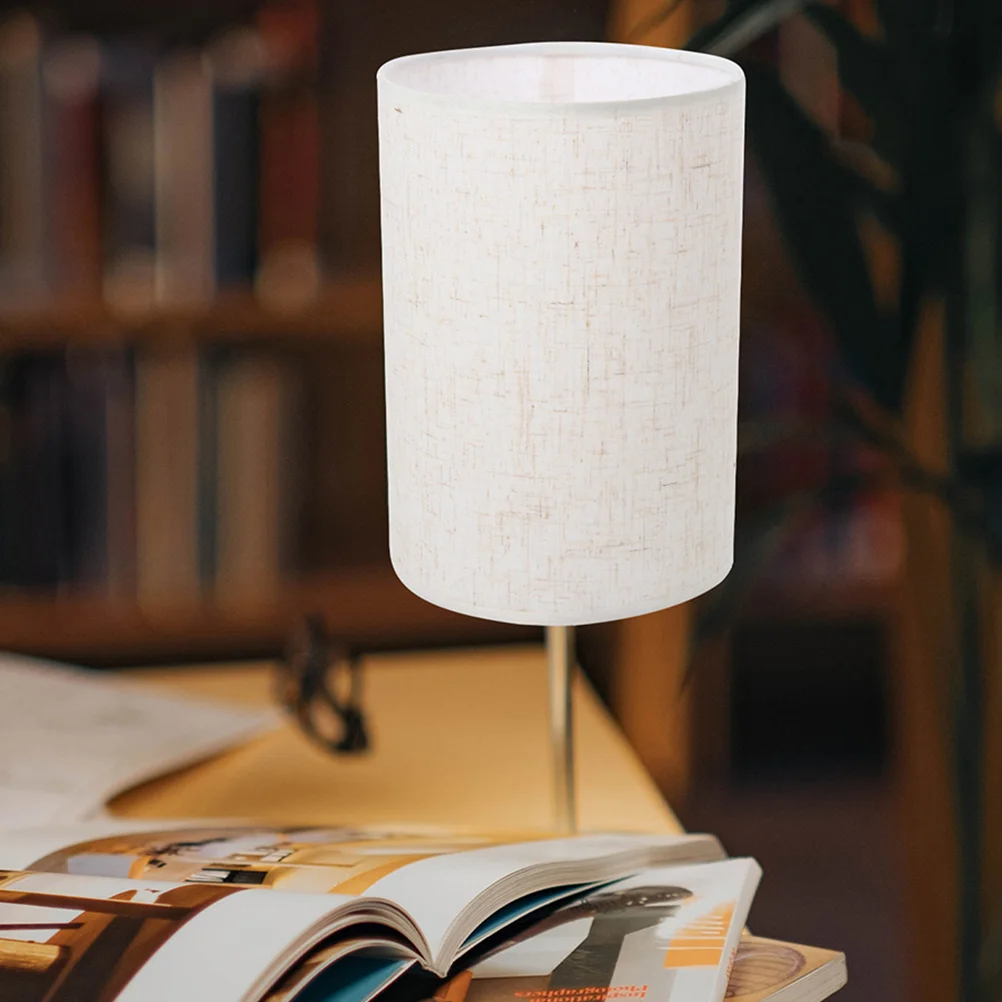 

2 Pcs Linen Lampshade Shades for Table Lampshades Floor Washable Replacement Drum Modern