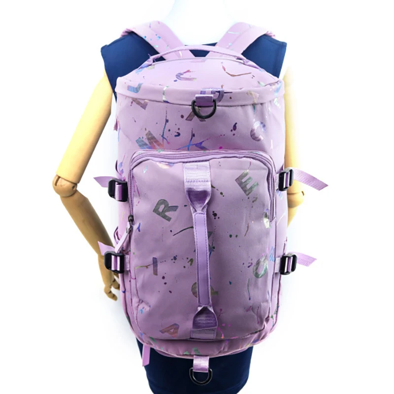 Gym Yoga Sport Backpack Travel Bag For Men Women Graffiti Letters Printing Fitness Siwmming Dry Wet Crossbody Sports Handbag Bag 2