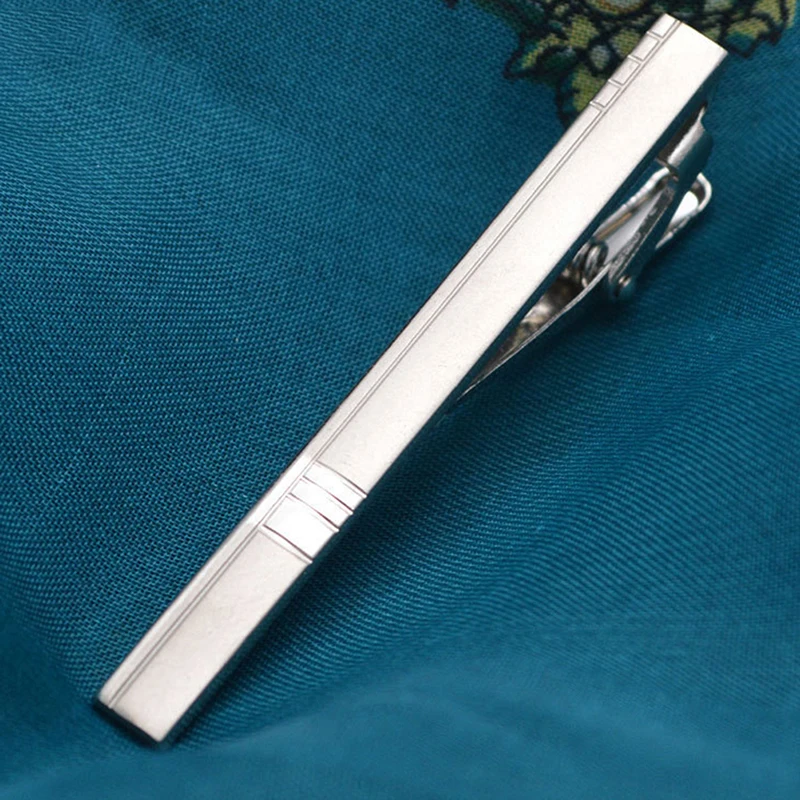 Fermacravatta Sottile 1.57 Pollici | Uomo E Ragazzi | Ottone Placcato | Regalo Nozze - Foto 4