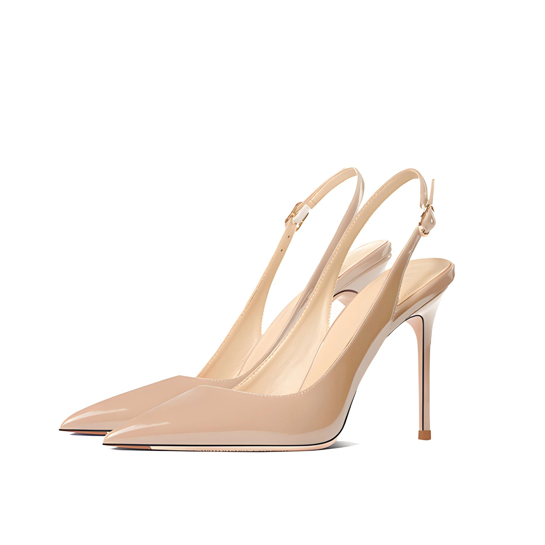 Women Sandals Summer French Toe Pointed Toe High Heel Stiletto Large Size