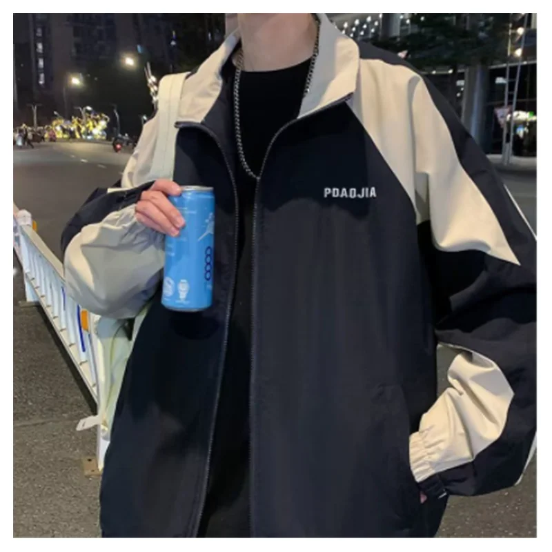 Men's Baseball uniform Spring and Autumn 2023 New fashion trend Versatile large casual jacket Men's loose jacket A0040