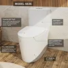 Dual Flush Elongated Standard One Piece Toilet with Comfortable Seat Height, Powerful & Quiet Dual Flush Modern Toilet 3