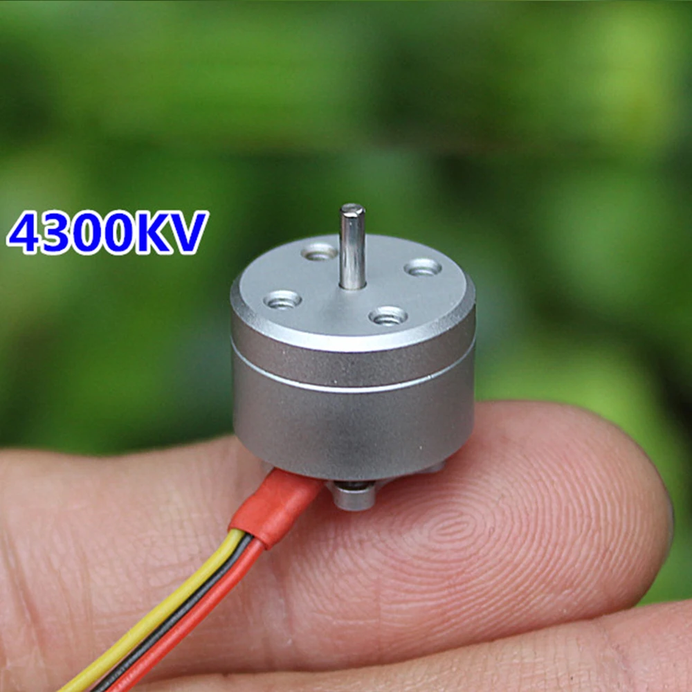 Micro moteur sans balais 1104 4300KV avec connecteurs et câbles, pour mini drone FPV et avion RC