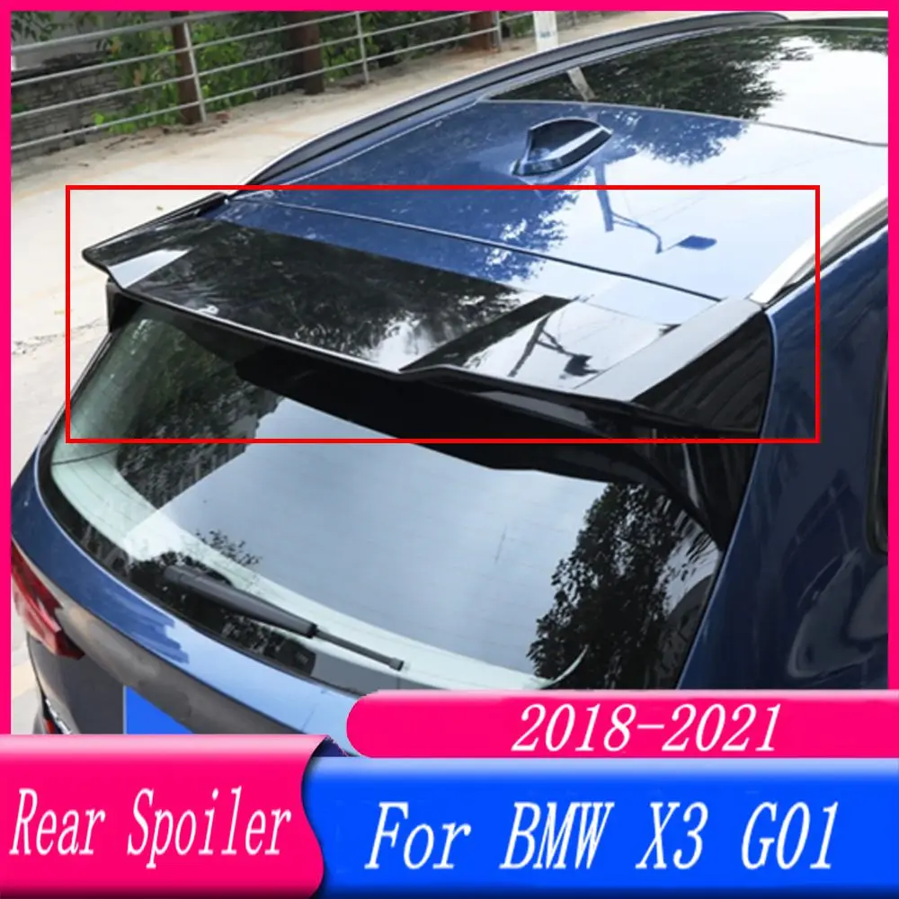 

18 19 20 21 High Quality ABS Plastic Rear Roof Spoiler Trunk Wing Lip Boot Cover For BMW X3 G01 2018 2019 2020 2021