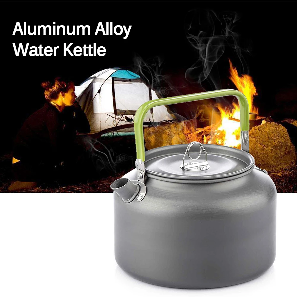 Aluminum Tea Kettle For Outdoor Camping Hiking Fishing Picnic 0.8L 1.2L 1.6L coffee kettle water kettle outdoor pot camping cookware