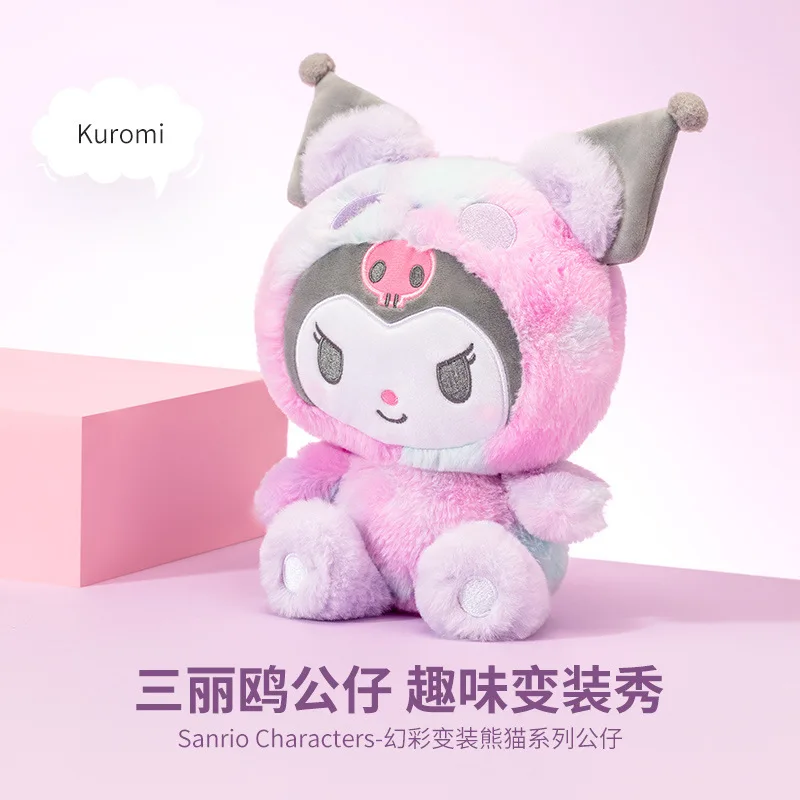 Miniso Sanrio Plush Toy Kuromi Melody Hello Kitty Plush Pillow Room Decoration Plush Doll Strawberry Doll Plush Children's Gift 6