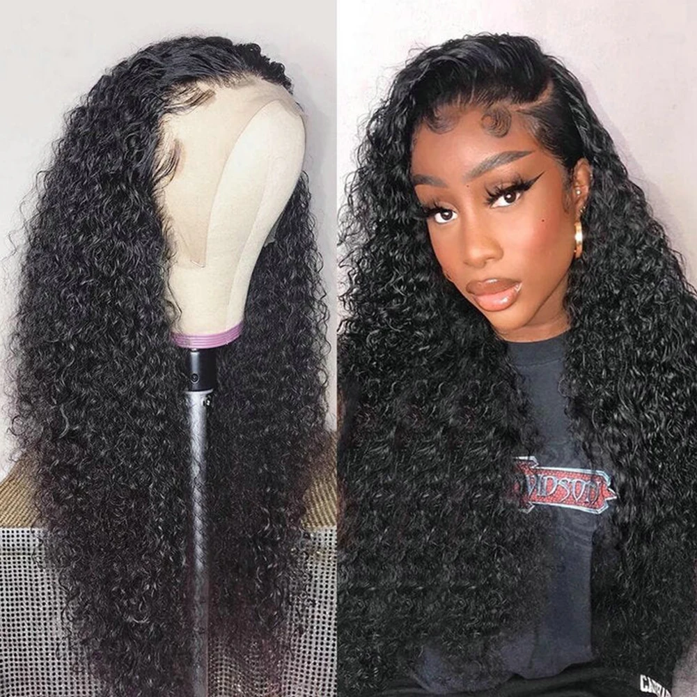 

Wignee 4×4 Lace Closure Water Wave Human Hair Wigs For Black Women Glueless Remy Hair 150% Density Swiss Lace Water Wave Wig