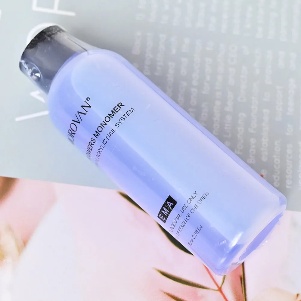 75ML/Bottle EMA Acrylic Nail Art Crystal Liquid Monomer Manicure Build Extension/Dipping/Carving Liquid Profession Acrylic Suppl nail acrylic liquid
