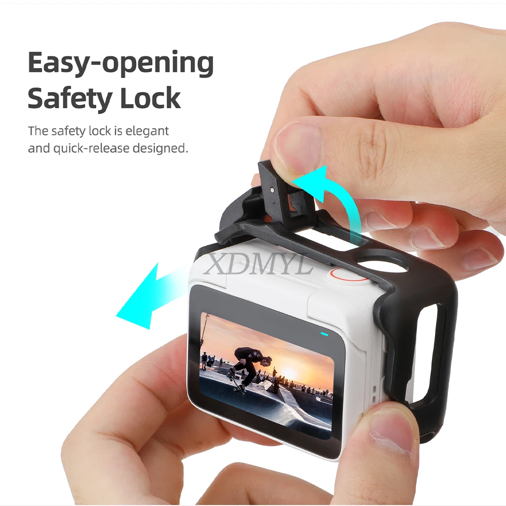 Action camera accessory action camera mount action camera protector action camera holder anti-crash protection frame for Insta360 GO 3S quick release case cage mount bracket for Insta360 GO 3S thumb camera accessories