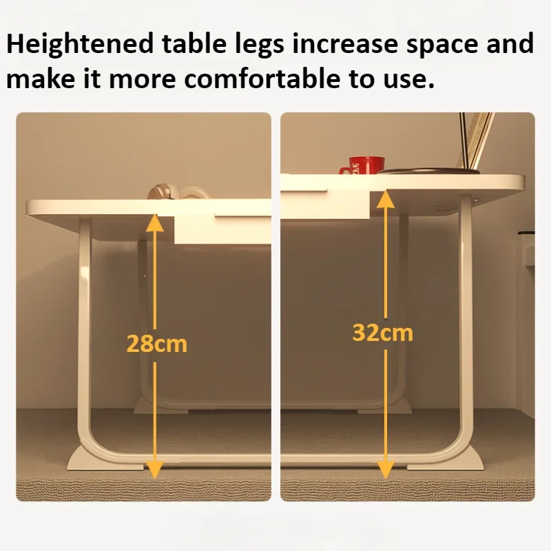 Laptop Desk Oversized Folding Table for Keyboard Dormitory Laptop Table Student Study with Book Shelf Cup Holder Drawer laptop desk stand