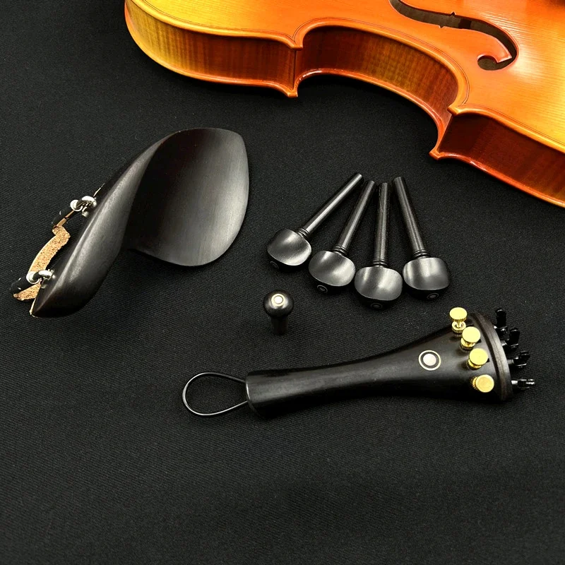 Violin Parts fittings Tailpiece Tuning pegs Endpins Chin rest Chin Holder 1 set 4/4 3/4 1/2 1/4 violin tuning pegs violin tailpieces violin chin rest violin end button