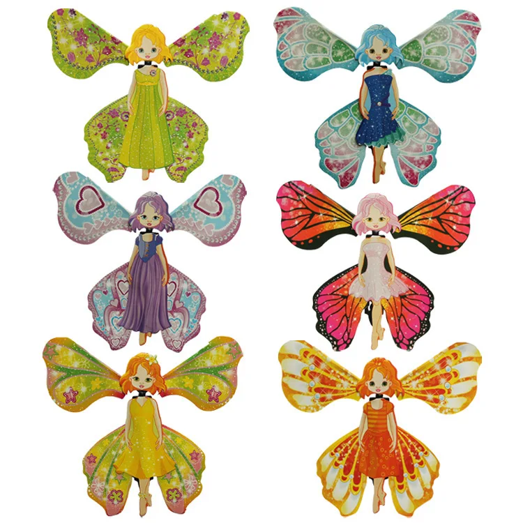 

5/10/20PCS Wrap Magic Flying Butterfly Clockwork Rubber Band Powered Butterfly Adult Antistress Toys for Children Funny Gadgets