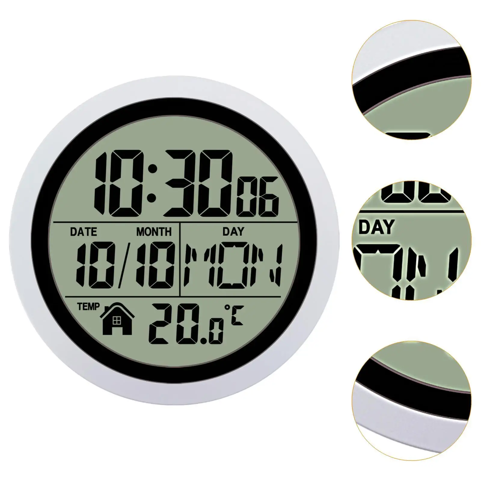 Shower Clock Practical Easy to Use Digital Bathroom Waterproof Wall Clock Small Wall For Living Room Kitchen Bedroom