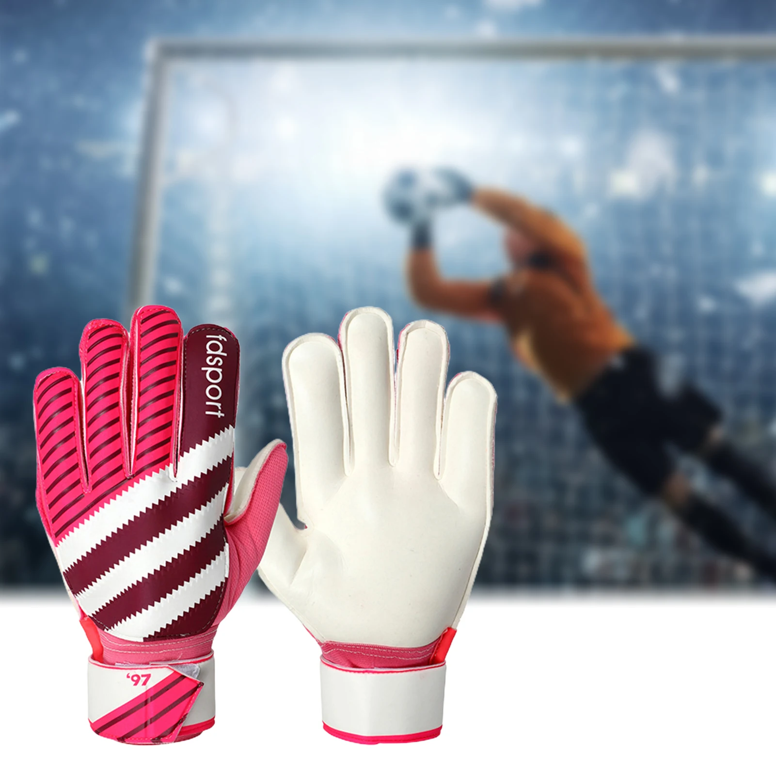 KRONOS Supreme Junior Soccer Football Goalkeeper Glove Training with  Fingersafe.