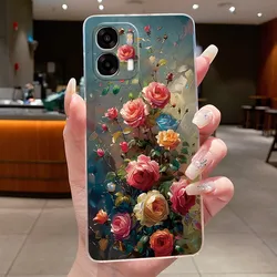 Butterfly Bow Transparent Soft Silicone Phone Case - Protective TPU Cover for OPPO A6 5G (TPU - TPU326)