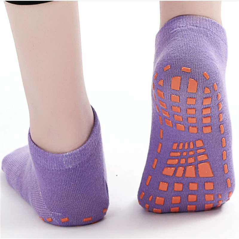 

Drip Glue Anti Slip Socks For Adults Children's Full Size Amusement Park Trampoline Socks Cotton Socks Floor Yoga Exercise Socks