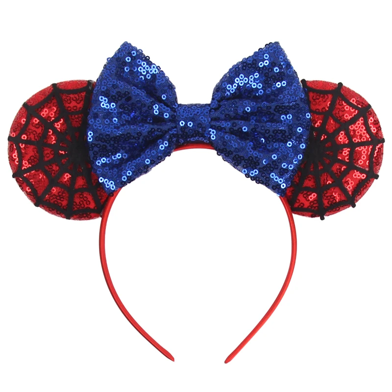 2023 Mausohren-Stirnband für Kinder und Erwachsene, Halloween-Spinnen-Pailletten-Schleifen-Haarband, Festival-Party-Cosplay, DIY-Haaraccessoires – Detail 18