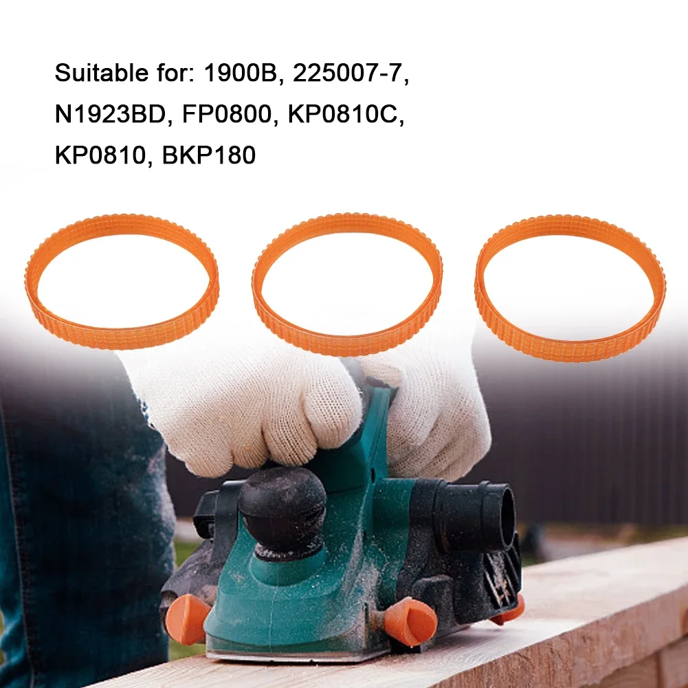 3pcs Polyurethane Electric Planer Drive Belt For 1900B 225007-7 N1923BD FP0800 KP0810C KP0810 BKP180 Heat Cold Resistance 2
