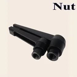 Adjustable Alloy Steel Clamping Lever with Locking Handle and External Male Thread Knob (12 - 100mm Length) - M8 (Nut)