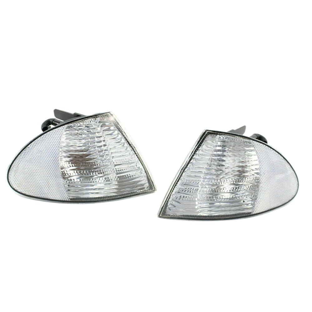 Pair Park Signal Corner Marker Lights Lenses for 3 Series E46 1999 2001