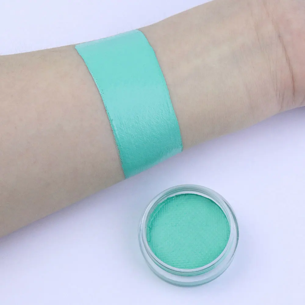 2023 New 30g/pc Green Water Based Face And Body Paint Non-toxic Professional Makeup Pigment For Halloween Costume 5