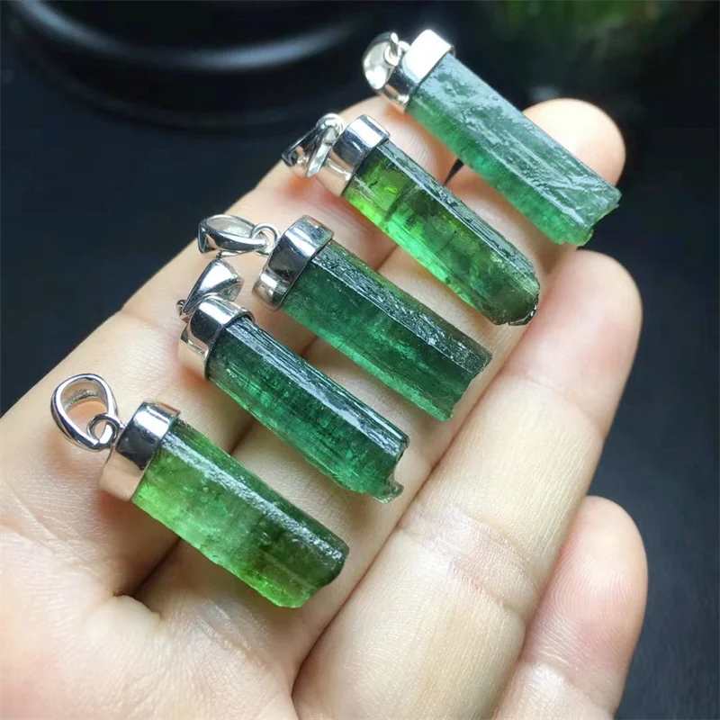 

S925 Natural Clear Quartz Pendant Necklace Women Fashion Exquisite Healing Fengshui DIY Choker Jewelry 1PCS