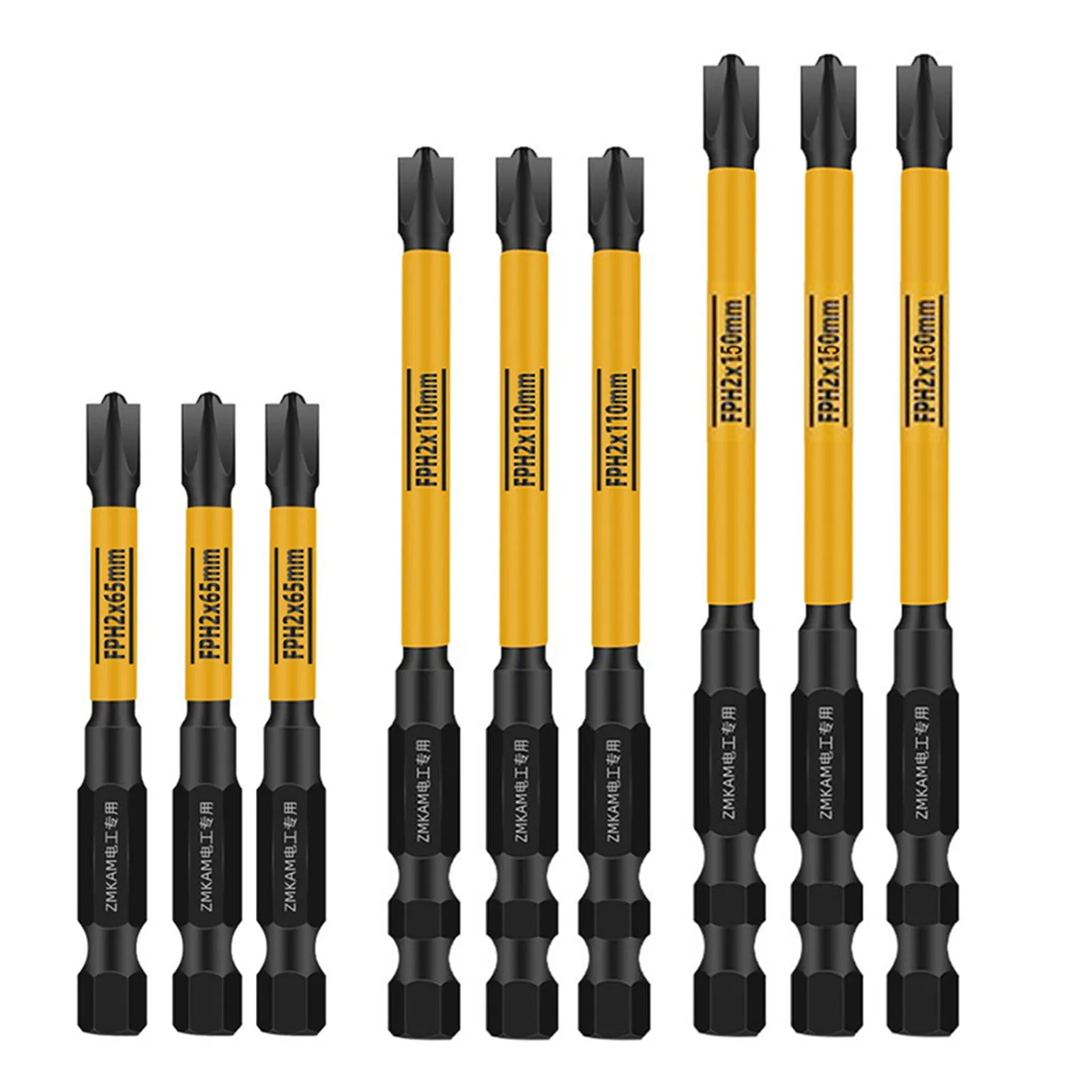 Description Picture 6 of item65mm Magnetic Special Slotted Cross PZ Screwdriver Bits FPZ1 FPZ2 FPZ3 For Circuit Breakers Electric Tools For Electrician