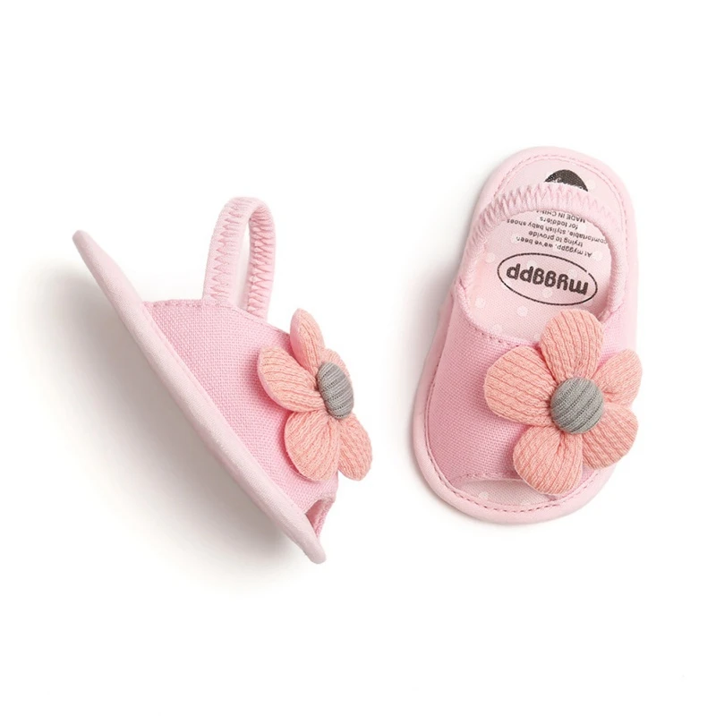 Summer Lovely Baby Girls Shoes Newborn Infant Party Princess Walking Shoes Toddler Floral Beach Footwear 0-18Months