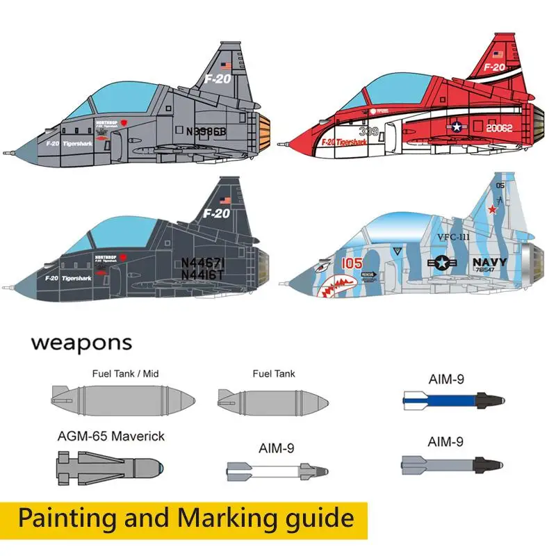 Kit maquette avion F-20A Tigershark LIBERTIS 1/72 Série Compact