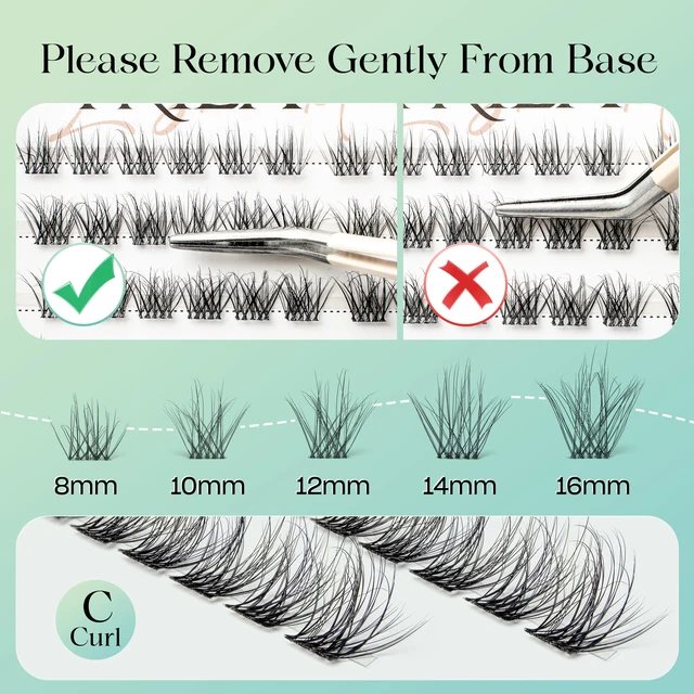 Premium DIY C Curl Cluster Lashes 5