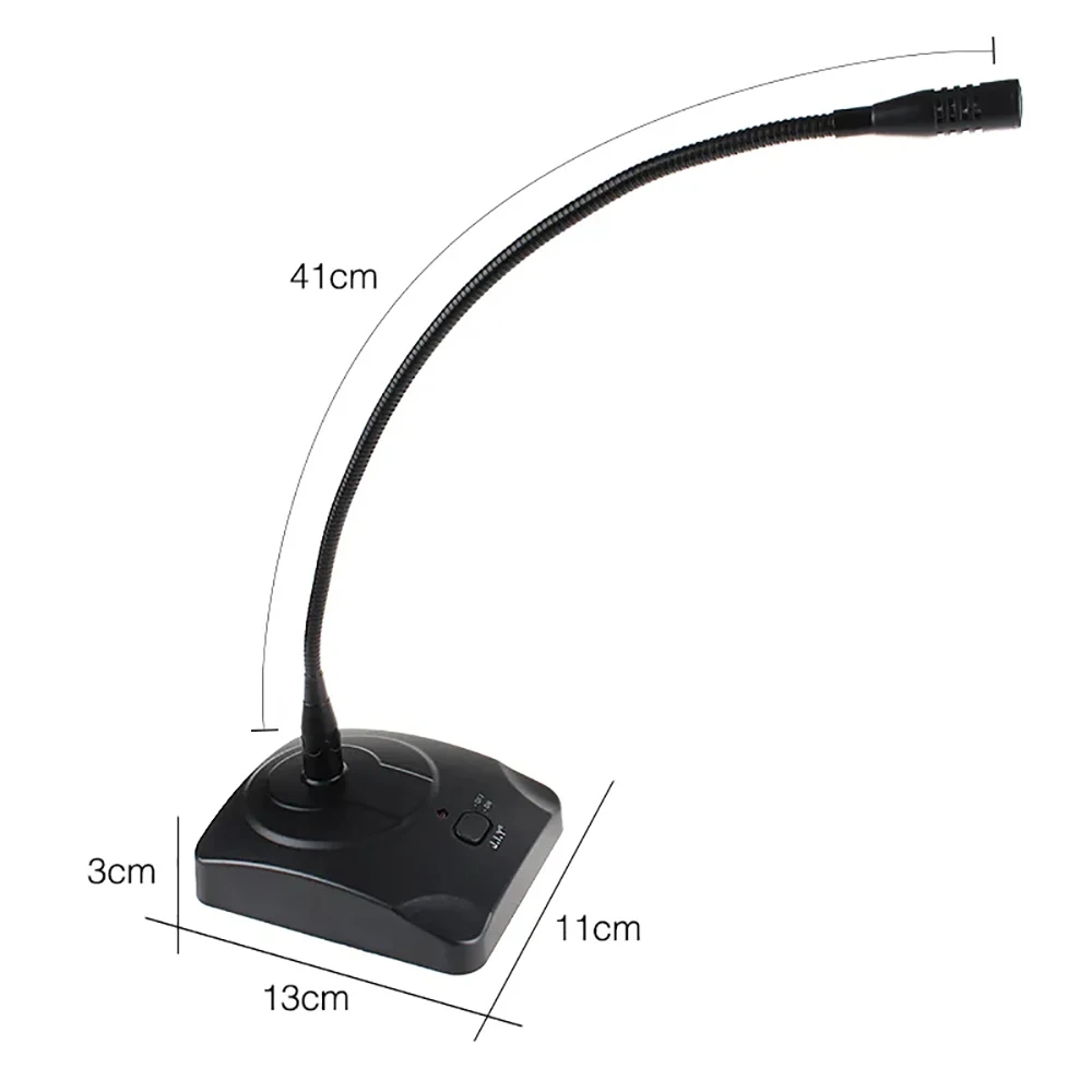 Microfone hd Gooseneck Profissional Microfone Centro de Conferências Radiodifusão Capacitiva Flexível Alta Sensibilidade com Fio Plugue 6.35 mm - Image 2