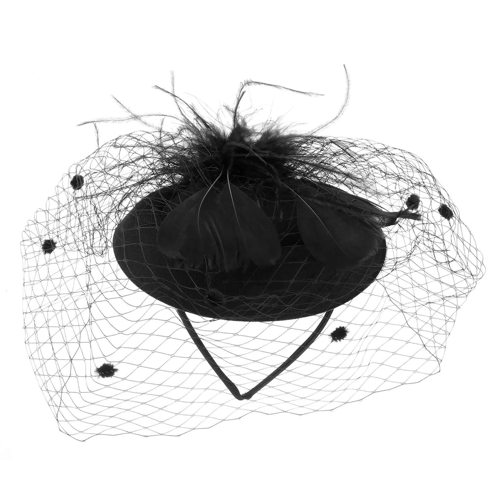 

Hair Piece for Women Bridal Hoop Vintage Headdress Accessories Beret Photo Prop