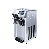 High quality Commercial Soft Ice Cream Machine With Stainless Steel Ice Cream Makers fast shipping 1
