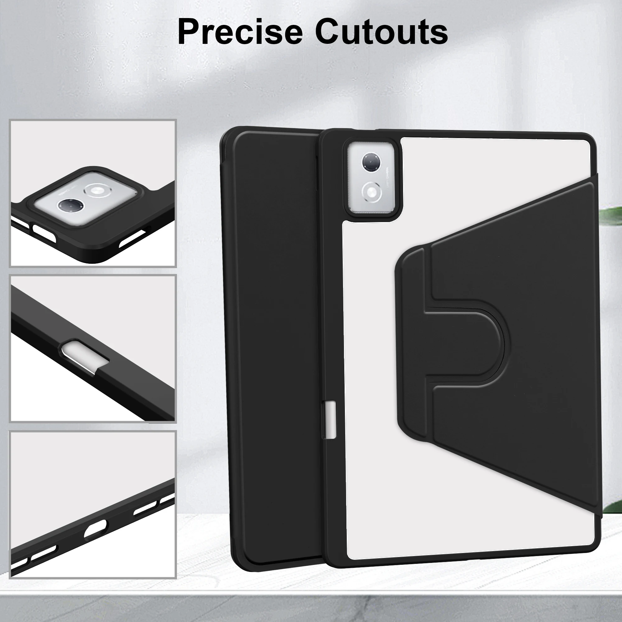 360 Rotating Tablet Case with Pencil Holder