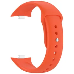 Silicone Replacement Strap for Smartwatch - Soft Sport Bracelet Accessory (Orange)