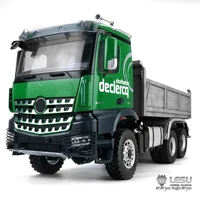 1/14 Simulation toy hydraulic dump truck 6X6 full drive differential lock axle mud truck RCLESU remote control model 1